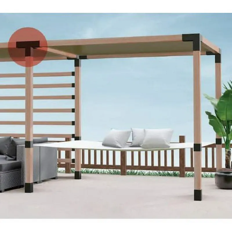Elevated Wood Stand Kit Outdoor Garden Steel Pergola Brackets Pergola Kits
