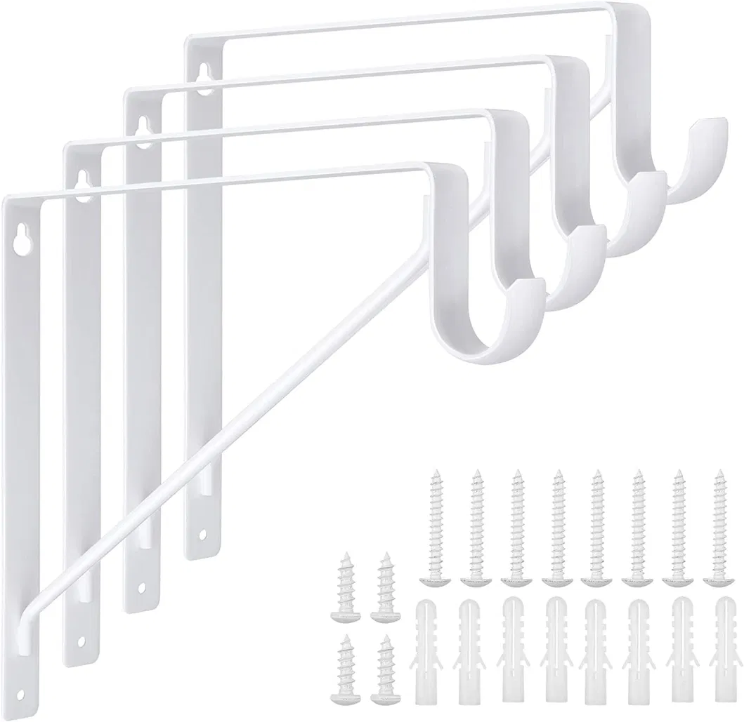 Closet Shelf Bracket &amp; Rod Brackets Black Closet Pole Shelves Brackets