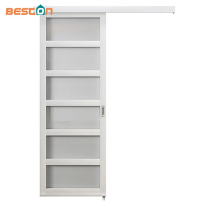 Bedroom Interior Decoration Plastic Graphic Design Sliding Glass Door with Hardware