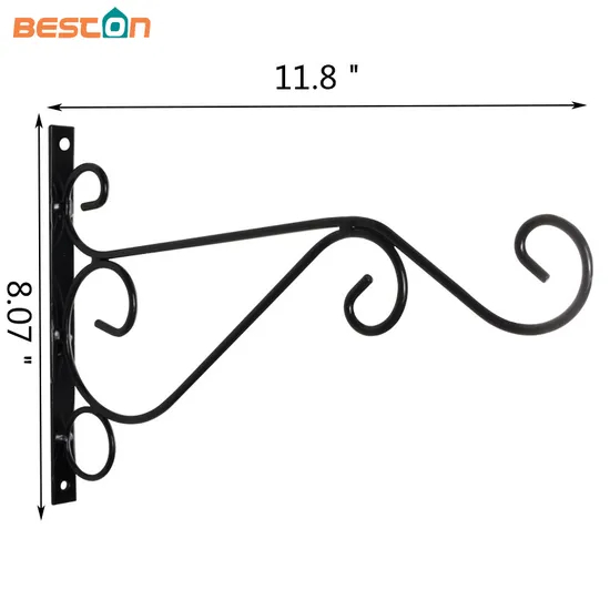 Garden Heavy Duty Metal Brackets Hanging Plants Bracket Hook for Bird Feeders