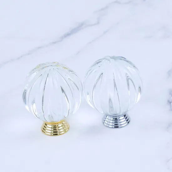 Pumpkin Shape Design Door Diamond Drawer Zinc Alloy Crystal Knobs and Handles