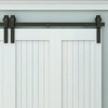 Saves Space Bi-Folding Sliding Barn Door Hardware Closet Rail Roller Accessory
