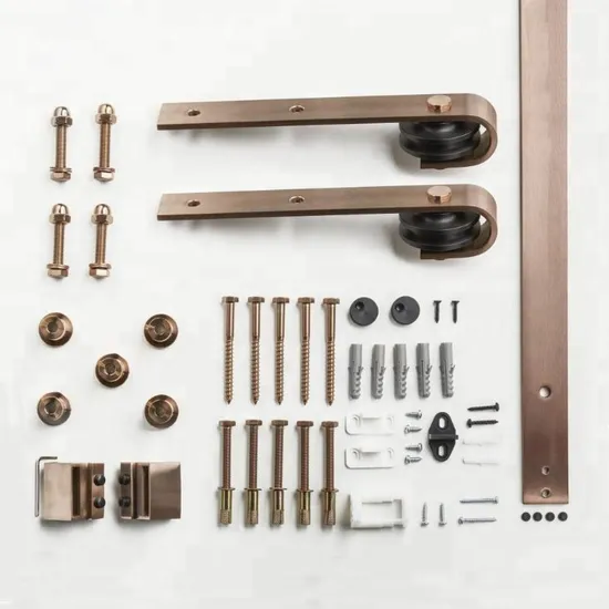 Customized Classic Carbon Steel Sliding Barn Door Hardware Kit
