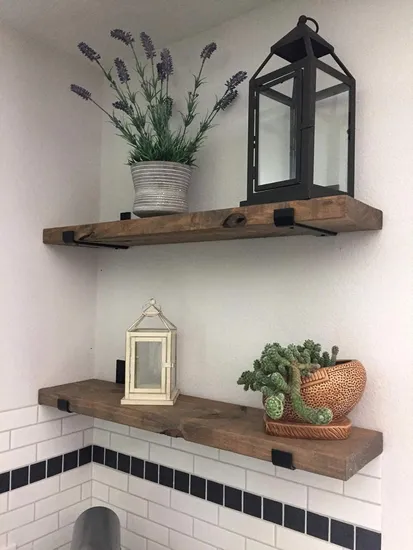 Metal Industrial Floating Shelf Bracket Hardware Supports Hidden Invisible L Shelves Brackets