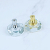 Natural Crystal Irregular Handle Sliced Shape Crystal Glass Door Lever Pull Handles