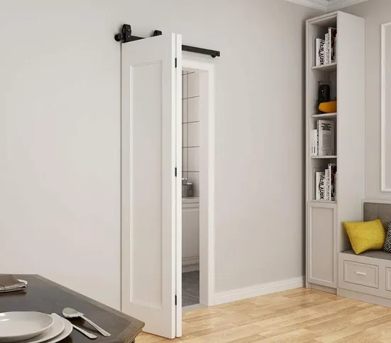 Roller Bifold Door Barn Bi Folding Barn Door Kit for 4 Doors