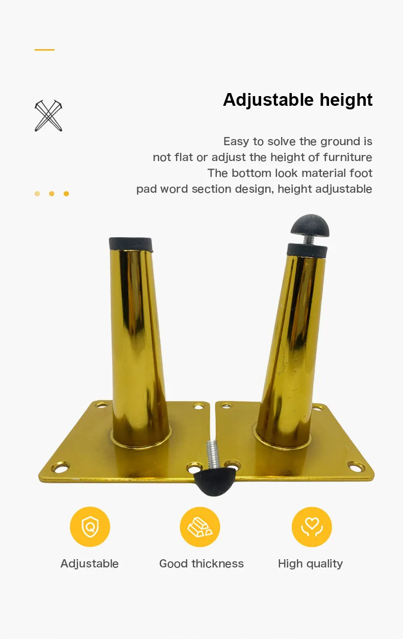 Light Luxury Thickening Gold Design Furniture Legs Metal Factory Price Sofa Legs