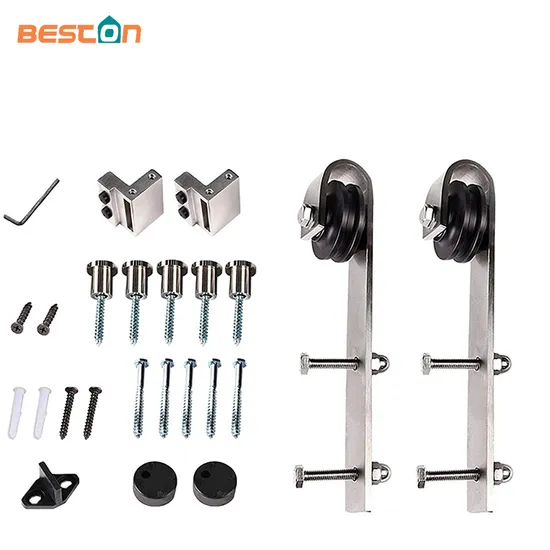 Stainless Steel 304 Wood Chrome Sliding Barn Door Hardware