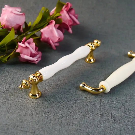 Wardrobe Dresser Handles Cabinet Drawer Pulls and Furniture Knobs Ceramic