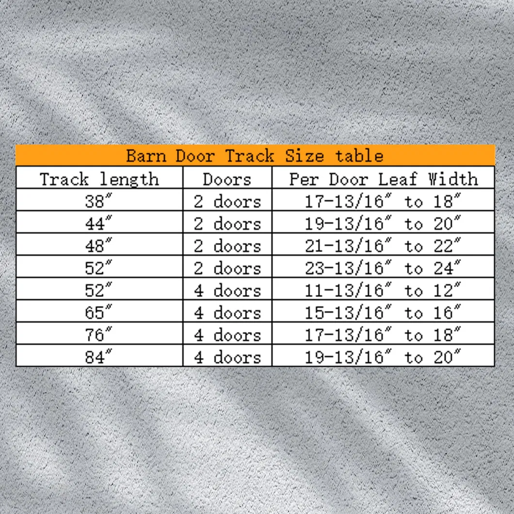 Black Track and Top Mounted Bifold Barn Door Hardware Kit