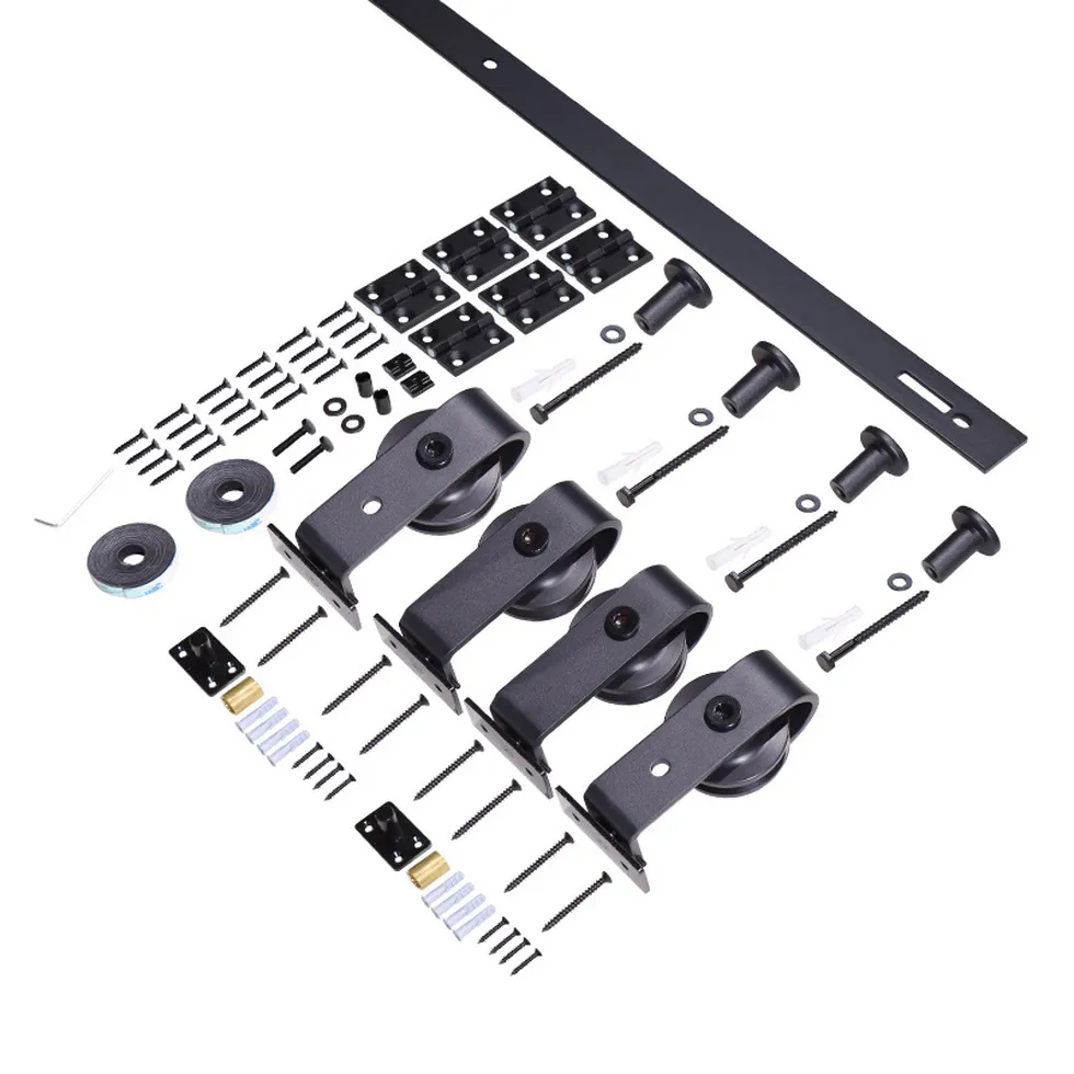 Customizable Design Black Sliding Barn Door Hardware