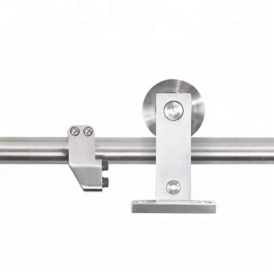 Sliding Wooden Door with Stainless Steel Barn Door Hardware