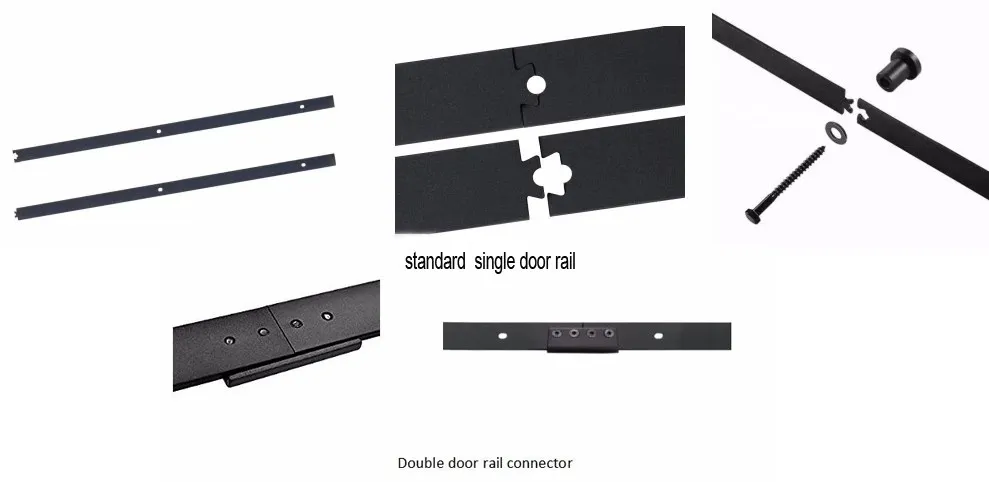 Industrial Sliding Barn Door Kit Set for Wooden Doors