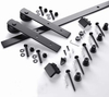 6.6FT in 5 Tracks Firmness Sliding Barn Door Basic Sliding Track Hardware Kit