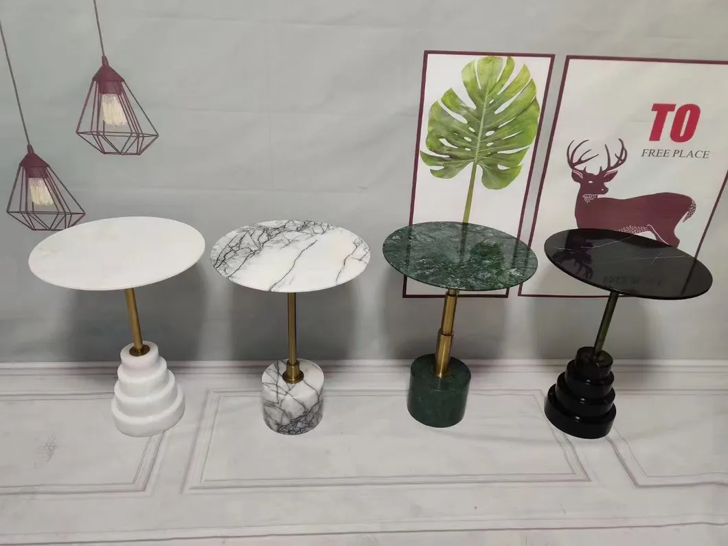 Coffee Table Balcony Living Room Small Round Table Marble