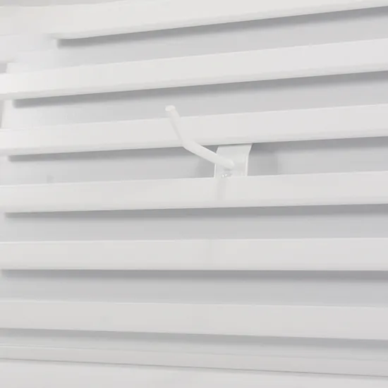 Aluminum Metal Slatwall Panels Single Side Display Board Hanging