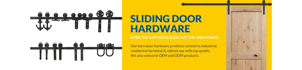6FT Top Mount Sliding Barn Door Hardware Kit Whole Set