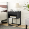 Black Bed Side Tables Folding Iron Nightstand Custom Night Stand