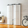 52′′ 65′′ 76′′ 84′′ Bi-Folding Barn Door Hardware Kit for 4 Doors