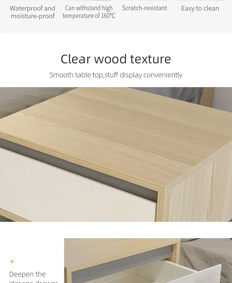 China Manufacturer Modern Bedroom Furniture Bedroom Cabinet Bedside Table