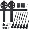 Strap Big Industrial Wheel Interior Sliding Doors Sliding Barn Door Track Hardware