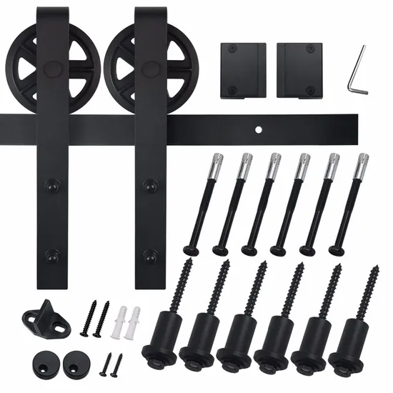 Strap Big Industrial Wheel Interior Sliding Doors Sliding Barn Door Track Hardware