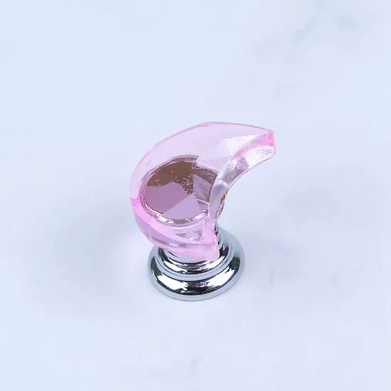 Crystal Glass Drawer Handle Zinc Alloy Crystal Door Knob Handles