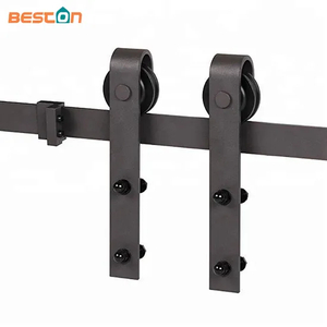 Solid Cast Steel Bending Design Wooden Barn Door Top Rollers Kits
