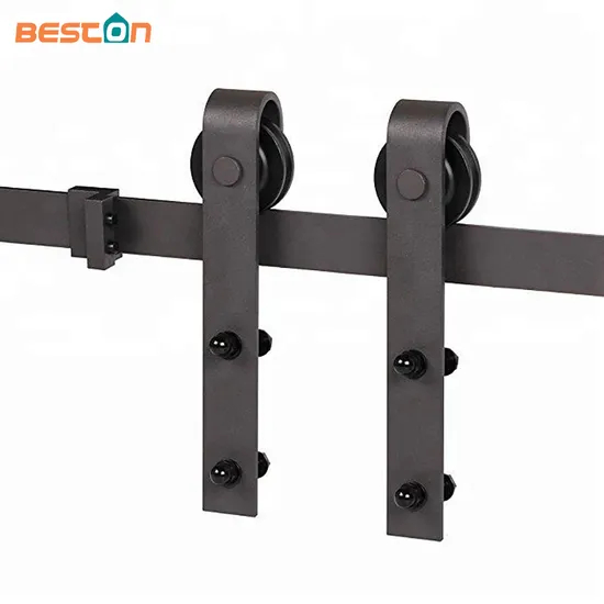 Solid Cast Steel Bending Design Wooden Barn Door Top Rollers Kits