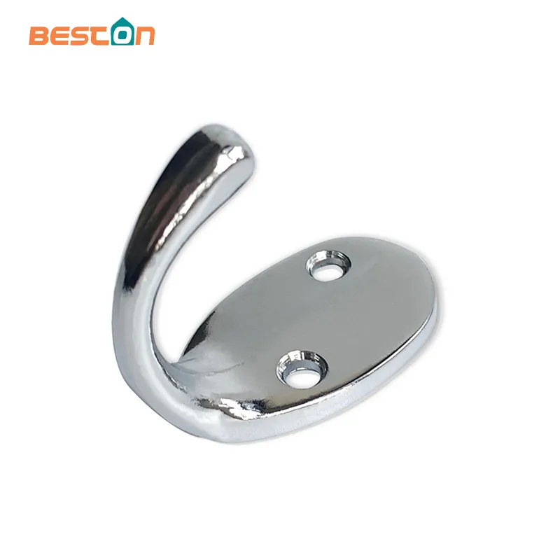 Household Chrome Display Metal Wall Hook Wall Mounted Clothes Door Hooks