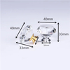 Zamak Diamonds Cabinet Door Knobs Luxury Crystal Glass Drawer Pull Knob