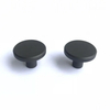 Aluminum Matt Black Kitchen Drawer Single Hole Handle Cabinet Round Knob