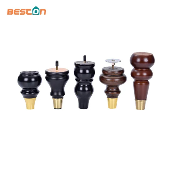Customize Color Size Modern 80-200mm Solid Wooden Furniture Sofa Bed Table Legs