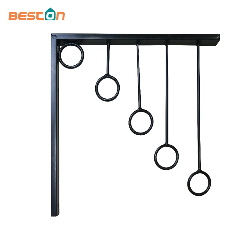 Heavy Duty Black Wall Hooks Store Display Wall Mounted Coat Rack