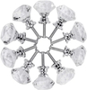 Crystal Drawer Knobs Furniture Kitchen Diamond Glass Cabinet Dresser Door Knob