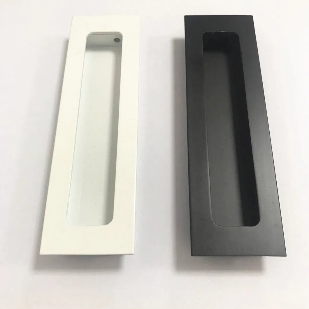 Black Matt Concealed Recessed Flush Pull Handles for Sliding Doors