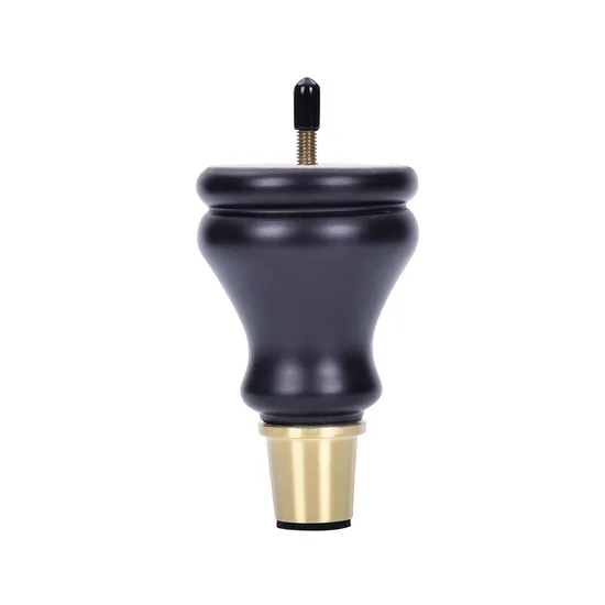 Walnut Inclined Solid Furniture Accessories Rubber Wooden Legs