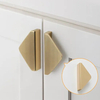 Simple Aluminum Bright Gold Triangle Kitchen Cabinet Pull Handles Cabinet Door Handle