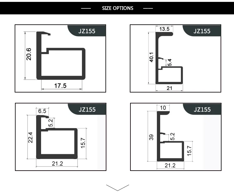 Aluminum Frame Glass Swing Door for Walk in Closet