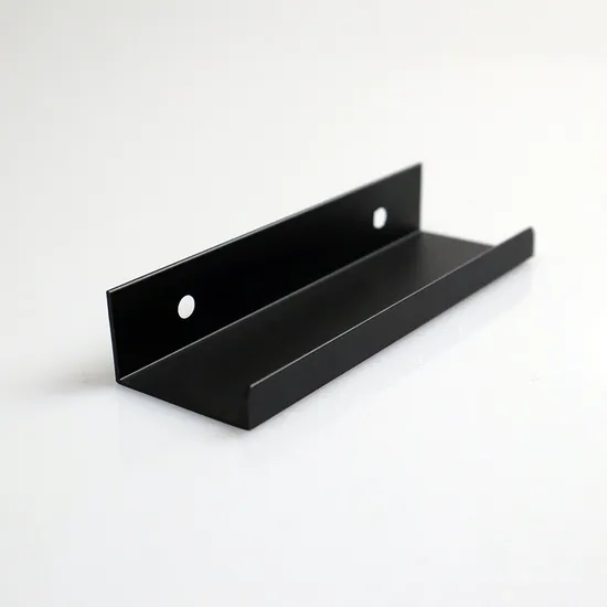 Modern Furniture Hardware Matt Black Hidden Kitchen Finger Edge Cabinet Pull Handles