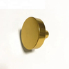 Small Round Gold Shiny Kitchen Cabinet Door Brush Brass Knob