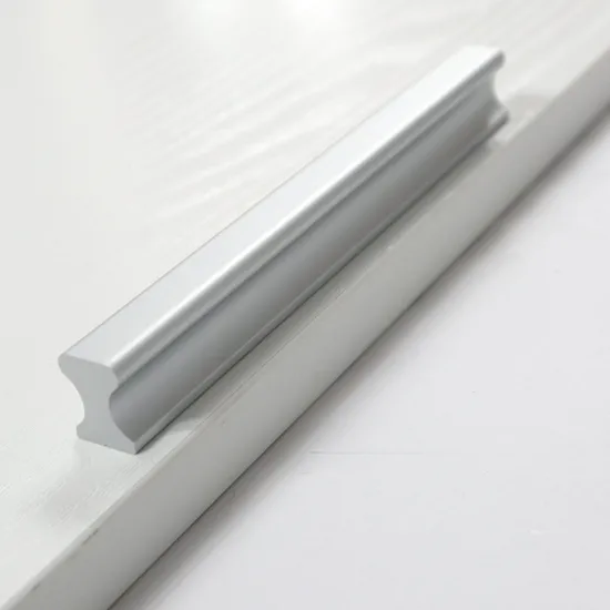 Furniture Hardware Aluminum Kitchen Cabinet Door Handle 64mm Silver Drawer Pull Handle