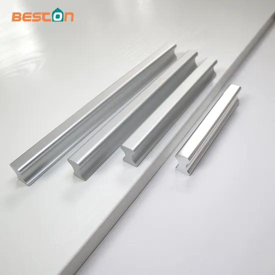 Furniture Hardware Aluminum Kitchen Cabinet Door Handle 64mm Silver Drawer Pull Handle