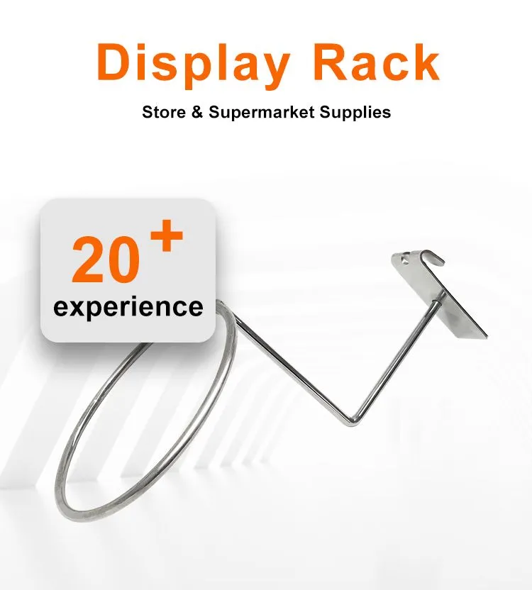 Wholesale Wire Hat Display Single Metal Hooks Mesh Stand