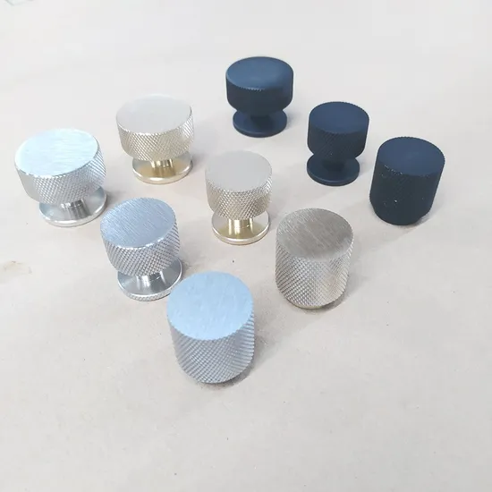 Knurled Handles U Type Aluminum Profile Furniture Wardrobe Cabinet Bar Door Pulls