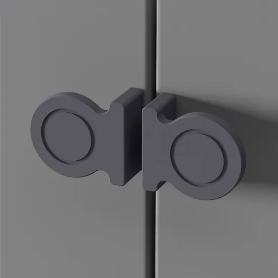 Brushed Gold Long Wardrobe Door Handle Gray Furniture Cabinet Round Pull Handles