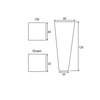Carved Solid Wood Legs Square Long Tapered Natural Solid Wood Furniture Legs