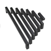 Stainless Steel Cabinet Drawer Door Handle Black Square Tube Furniture Pull Handles