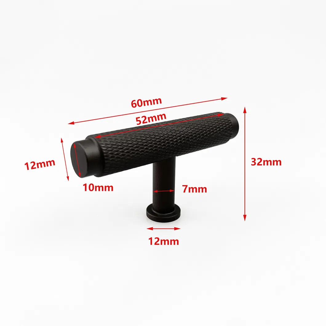 Aluminum Kitchen Cabinet Door Handle Furniture Hardware Drawer Pull Knurled Knobs