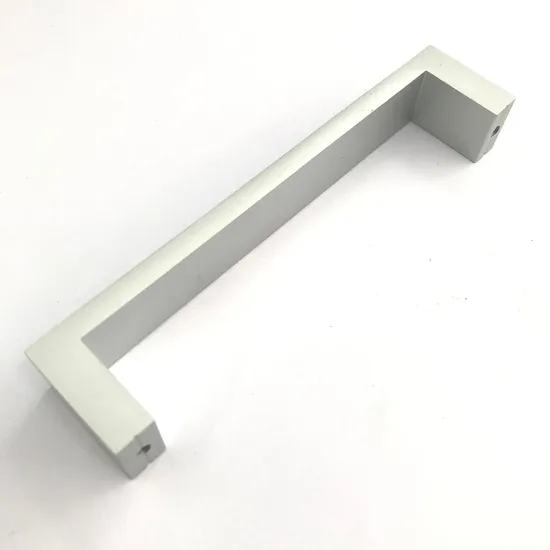 Furniture Fitting Modern Sample Aluminum Rose Gold Kitchen Cabinet Square Handle
